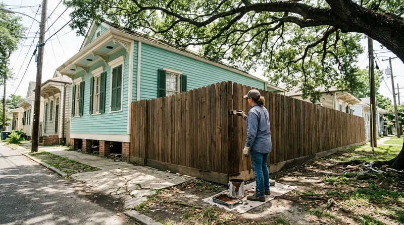 Fence Staining & Restoration New Orleans