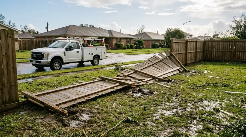 Storm Damage Fence Repair New Orleans